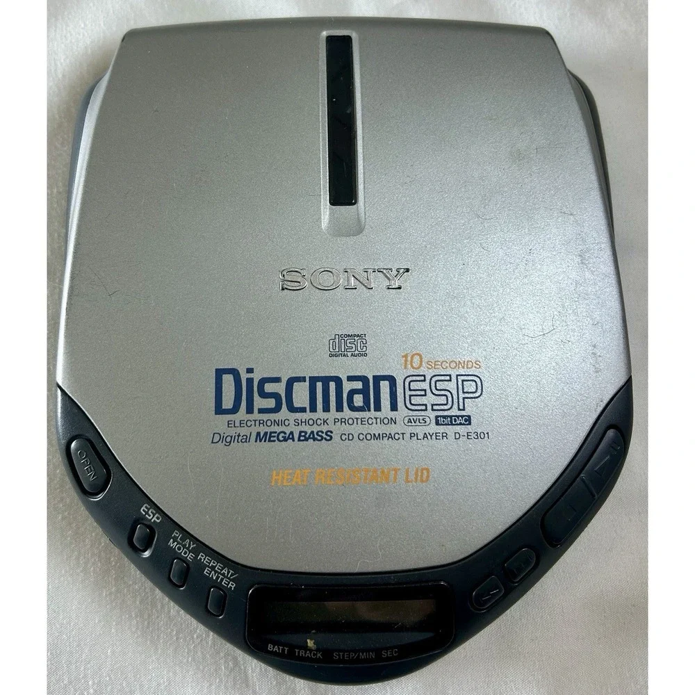 Sony Discman D-E301 ESP Mega Bass Portable CD Player – Tested Working